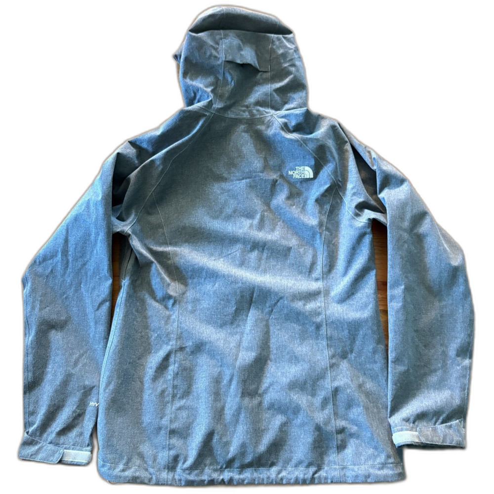 THE NORTH FACE Hyvent 2.5L Gray Performance Jacket/Raincoat Womens Size Medium